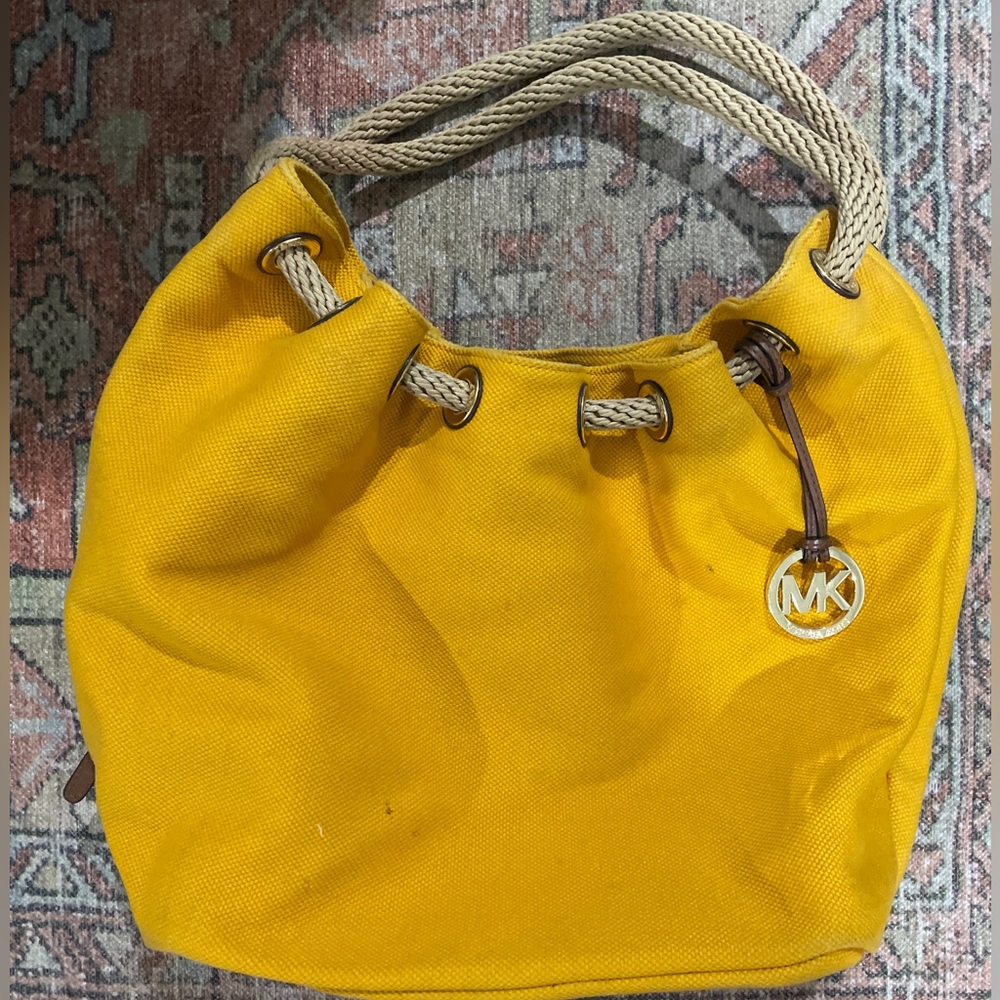 Michael Kors Canvas Bag - Beach Tote - Vacation Purse